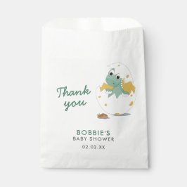 Bolsa De Papel Elegante guión Gracias Baby Dino Shower Fiesta