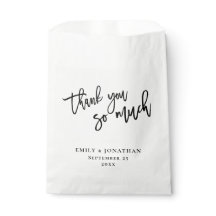 Elegante Guión Nombres de recién casados Gracias B