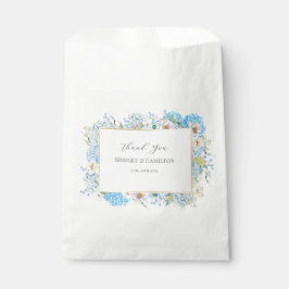 Bolsa De Papel Elegante Hydrangea Azul