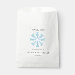 Bolsa De Papel Elegante invierno Wonderland Snowflakes