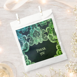 Bolsa De Papel Elegante invitación a la boda de encaje