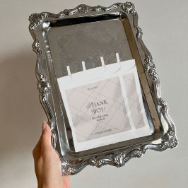 Bolsa De Papel Elegante Invitado de Bodas Vintage Comprobado Grac