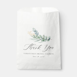 Bolsa De Papel Elegante Jardinería Botánica Bayas Doradas Gracias