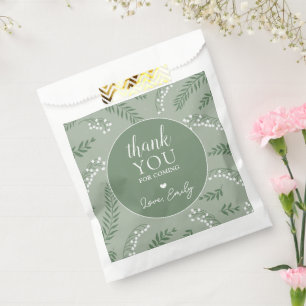 Bolsa De Papel Elegante Lily de la Ducha Bridal de los Jardines d