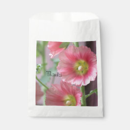 Bolsa De Papel Elegante Manga De Favor De Coral Rosa