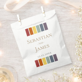 Bolsa De Papel Elegante matrimonio gay arcoiris LGBTQ