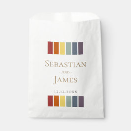 Bolsa De Papel Elegante matrimonio gay arcoiris LGBTQ