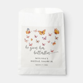 Bolsa De Papel Elegante Me Da Mariposas Ducha Bridal
