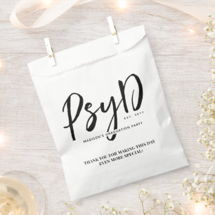 Bolsa De Papel Elegante Médico de Psicología en PsyD