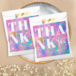 Bolsa De Papel Elegante Moda Oro Opa Audaz Gracias Boda