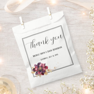 Bolsa De Papel Elegante negro oro burdeos blanco negro negro