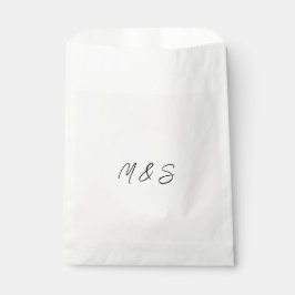 Bolsa De Papel Elegante Negro Y Minimalista Lilac