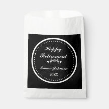 Elegante retiro feliz negro y blanco