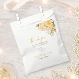 Bolsa De Papel Elegante Rosa Boda amarillo e marfil