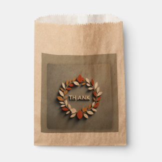Bolsa De Papel Elegante Sobre Gracias"