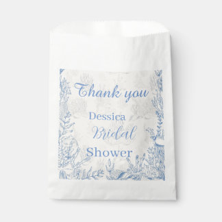 Bolsa De Papel Elegante toile azul oceano Favor Bags