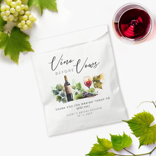 Bolsa De Papel Elegante Vino Antes de los Votos Despedida de Solt