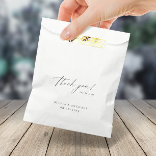 Bolsa De Papel Elegante y moderno bolso de bienvenida de boda gui