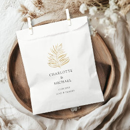 Bolsa De Papel Elegantes Bodas de tendencia de plantas