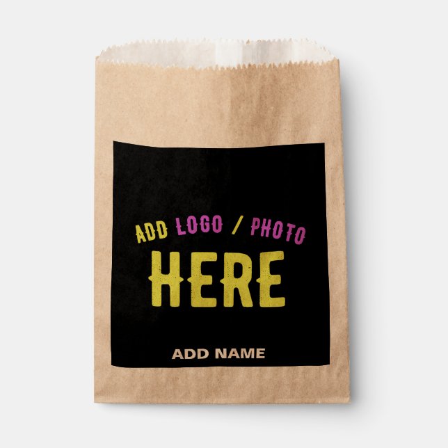 BOLSA DE PAPEL ELEGANTES MODERNAS PERSONALIZABLES NEGRAS VERIFICA (Anverso)