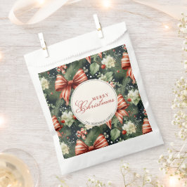 Bolsa De Papel Elegantes Navidades Cheer Candy Cane Bows Personal