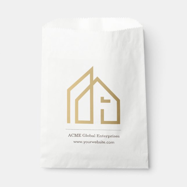 Bolsa De Papel Elemento promocional moderno inmobiliario (Anverso)