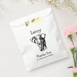 Bolsa De Papel Elephant Gracias