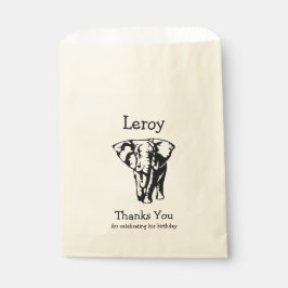 Bolsa De Papel Elephant Gracias