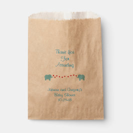 Bolsa De Papel Elephant Twin Boys Favorito Bag