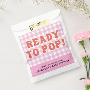Bolsa De Papel Ella Está Lista Para Parir Fiesta de Bebé Retró Cu