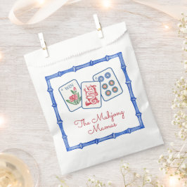 Bolsa De Papel Embalse de agua Mahjong Tiles y Bows