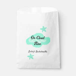 Bolsa De Papel En la nube nueve nubes pastel verde estrella despe