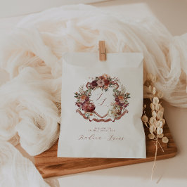 Bolsa De Papel Enamorarse | Cresta de Boda Otoño en Flor