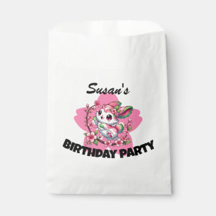Bolsa De Papel Encantador conejo de Sakura