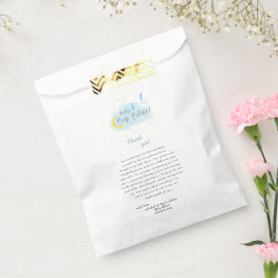 Bolsa De Papel Entrega especial de la cigüeña con estrella de oro