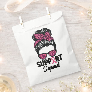 Bolsa De Papel Equipo de Apoyo Moño Desordenado Guerrera Rosa Cán