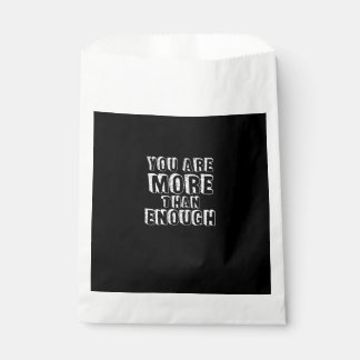 Bolsa De Papel Eres Más Que Suficiente Fe Basada en el Amor Propi