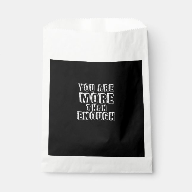 Bolsa De Papel Eres Más Que Suficiente Fe Basada en el Amor Propi (Anverso)
