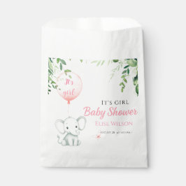 Bolsa De Papel ¡Es chica! Bebé de elefante lindo con globo