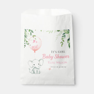 Bolsa De Papel ¡Es chica! Bebé de elefante lindo con globo