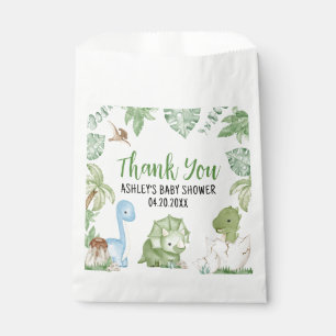 Bolsa De Papel Es el Baby Shower de un niño dinosaurio