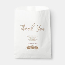 Bolsa De Papel Es Un Baby Shower De Floral Blanca Dorada Y Chica