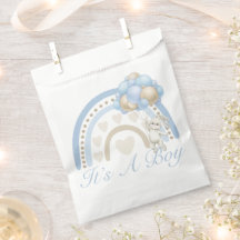 Es un niño Blue Pastel Rainbow Baby Shower