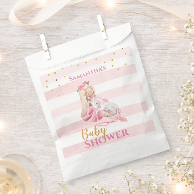 Bolsa De Papel Es una Chica hermosa Ballerina Baby Shower (Cortado)