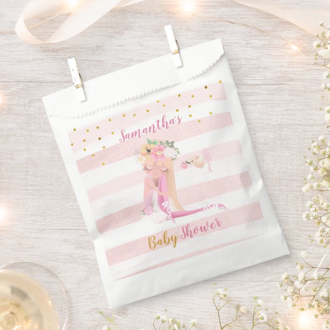 Bolsa De Papel Es una Chica hermosa Ballerina Baby Shower (Cortado)