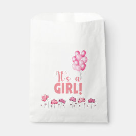 Bolsa De Papel Es una ducha de bebé para niña