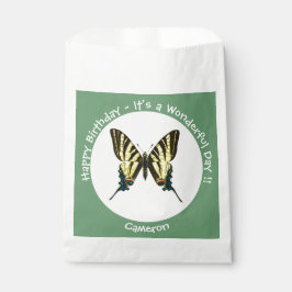 Bolsa De Papel Es una escarpada fiesta de cumpleaños de mariposas