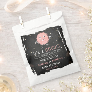 Bolsa De Papel ¡Es una gol! Baby Shower de Little Monster Hallowe