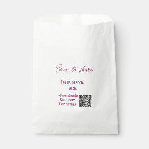 Bolsa De Papel Escanear para compartir etiqueta en código QR de r
