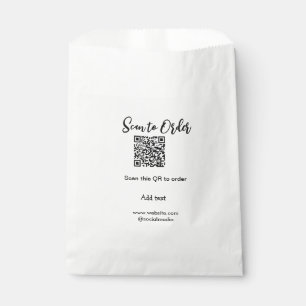 Bolsa De Papel Escanear para ordenar escanear código QR añadir si